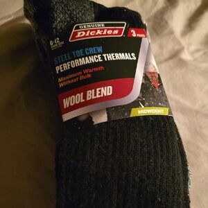 Dickies Black Performance Thermal Socks